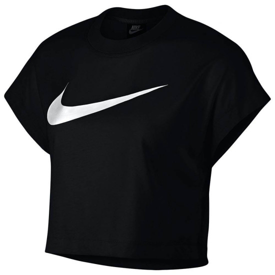 Nike Γυναικεία κοντομάνικη crop μπλούζα